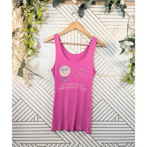 GOLIATH ‘Boys Are Stupid’ Hysteric Glamour Style Pink T Shirt Tank Top XL
